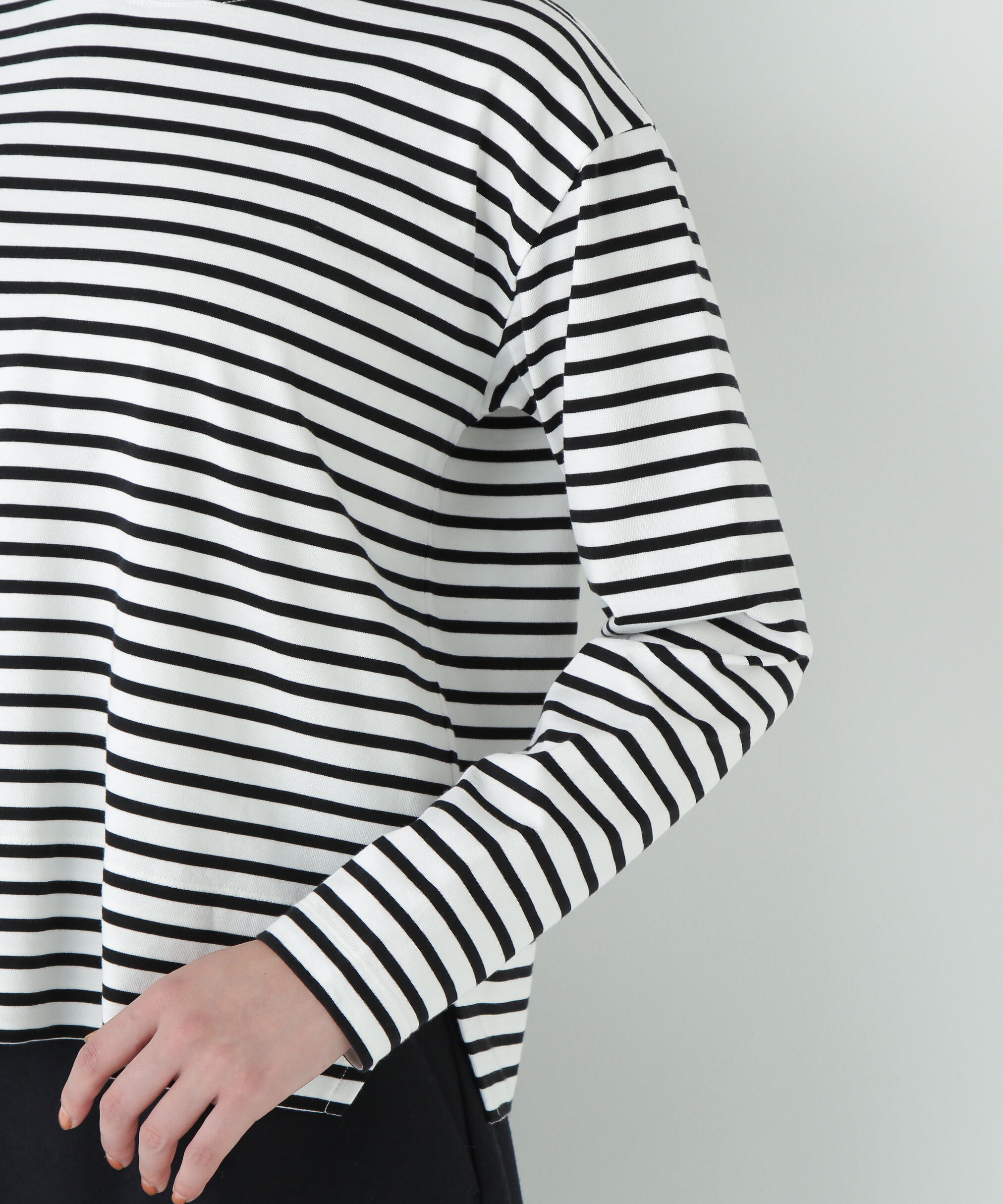  「ボーダーロングスリーブＴシャツ」|Tシャツ・カットソー|