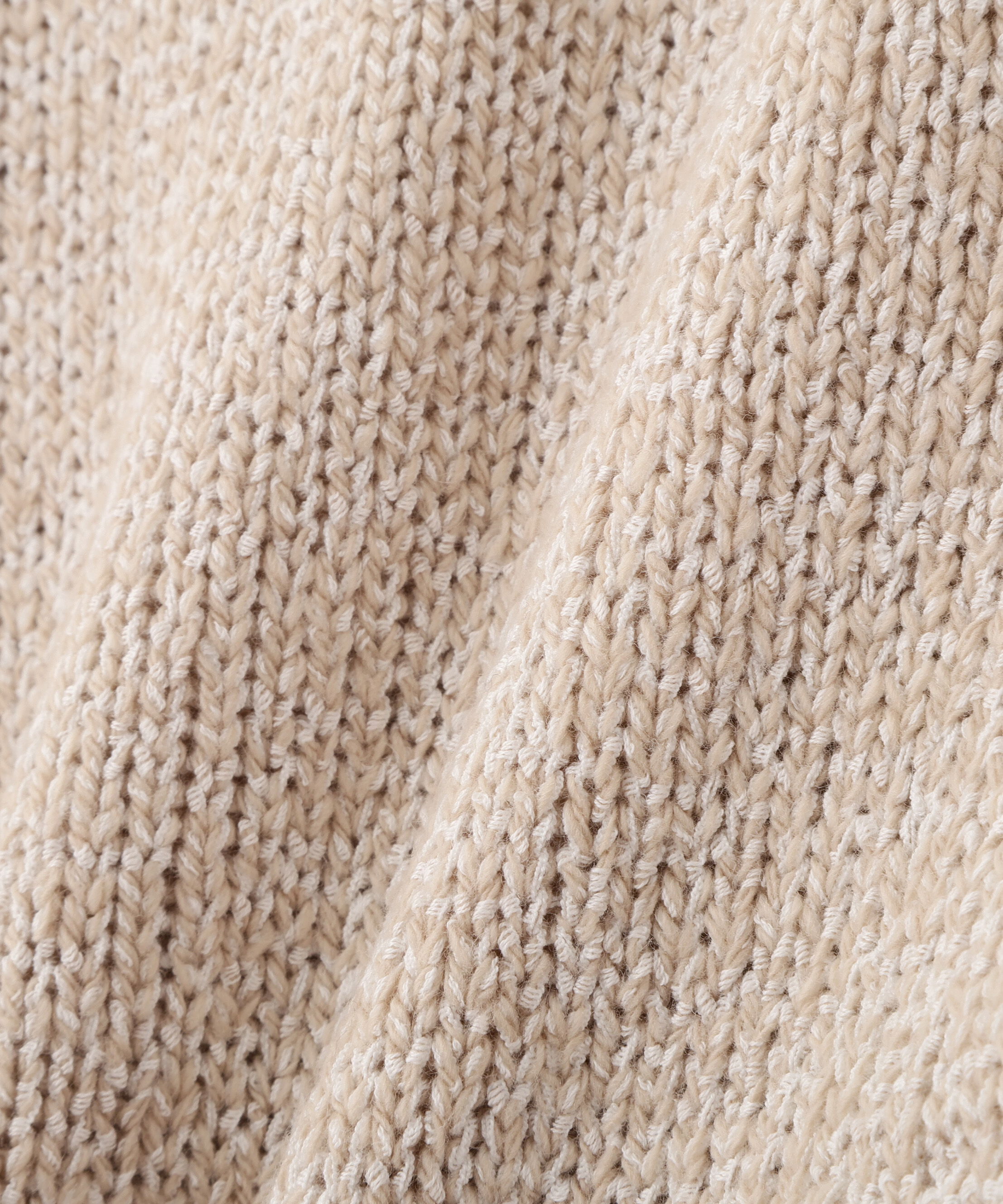  「◆《ウォッシャブル》ＭＩＸヤーンクルーネックカーディガン」|ニット・セーター|