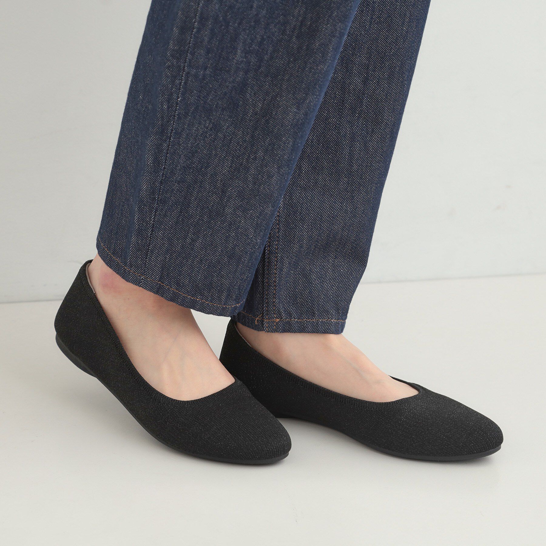 SHOO･LA･RUE「【NEW/22.5㎝-24.5㎝】洗えてサラサラ ニットパンプス」|パンプス|