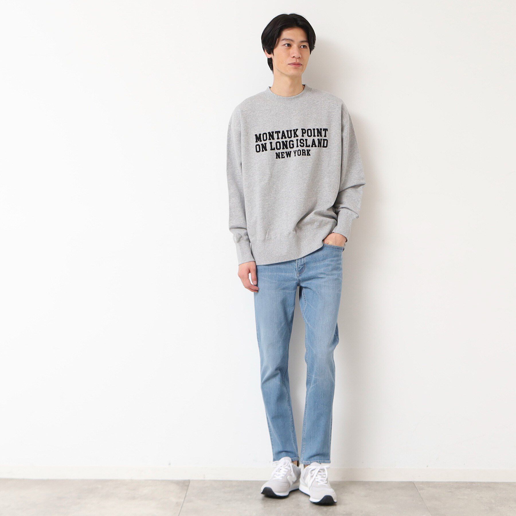 Dessin「【洗える】スリムストレッチデニムパンツ」|デニム|