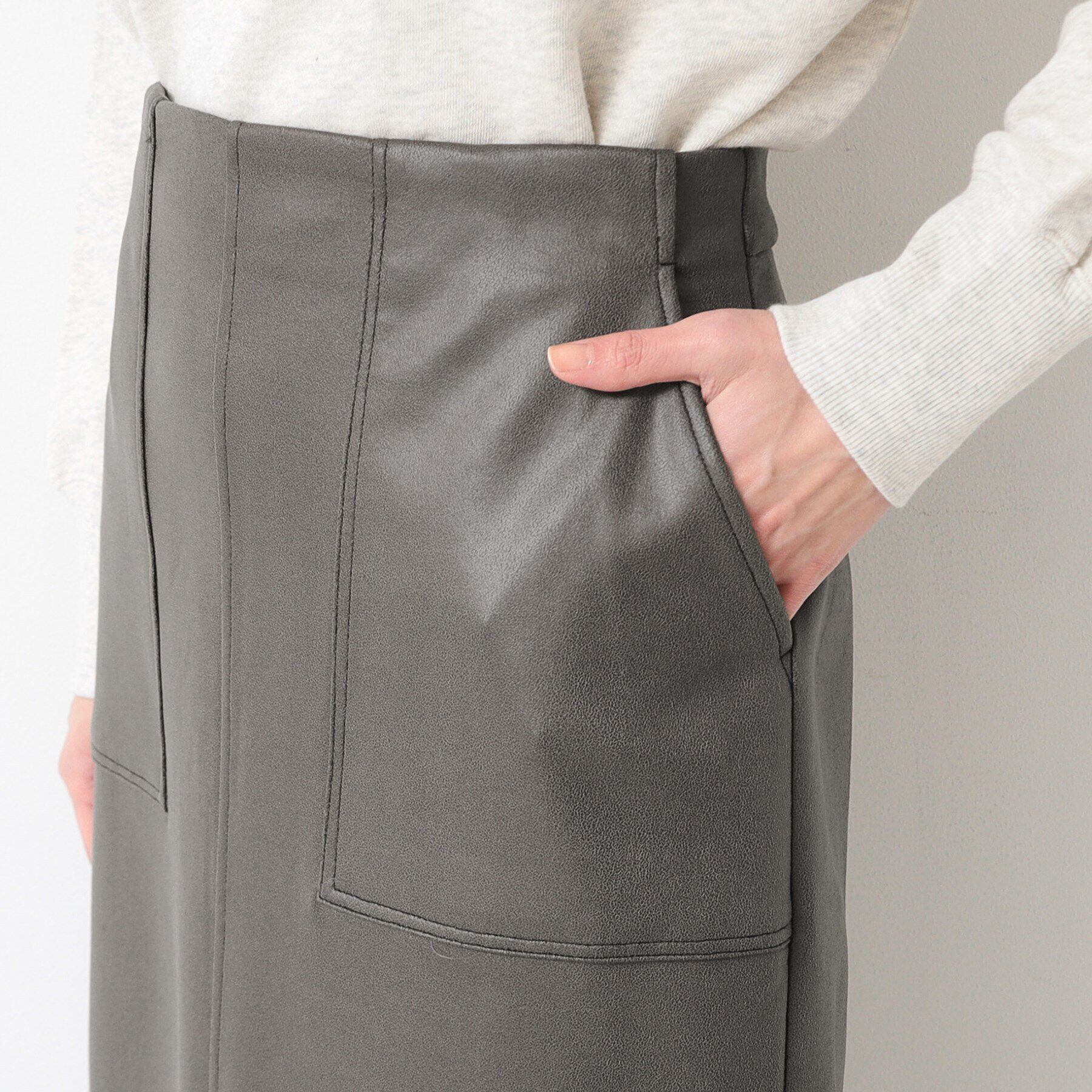 Dessin「【洗える】ベイカーポケット付ストレートスカート（S～L）」|スカート|