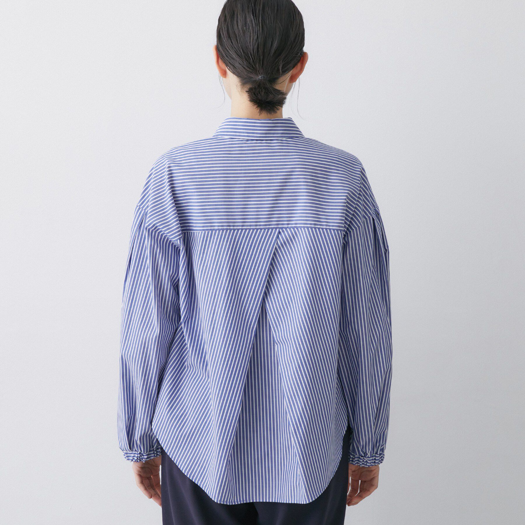 Dessin「【洗える】バルーンスリーブバンドカラーシャツ」|シャツ・ブラウス|