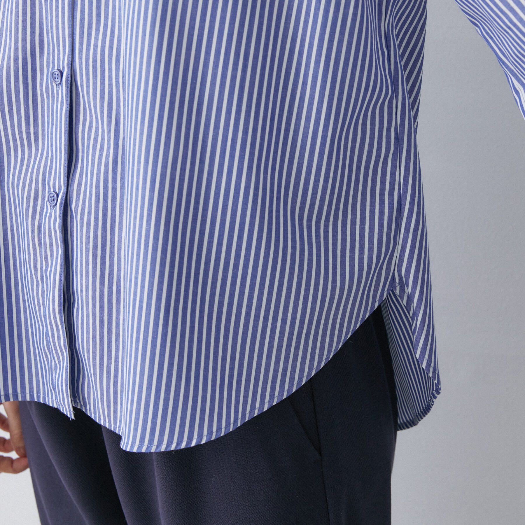 Dessin「【洗える】バルーンスリーブバンドカラーシャツ」|シャツ・ブラウス|