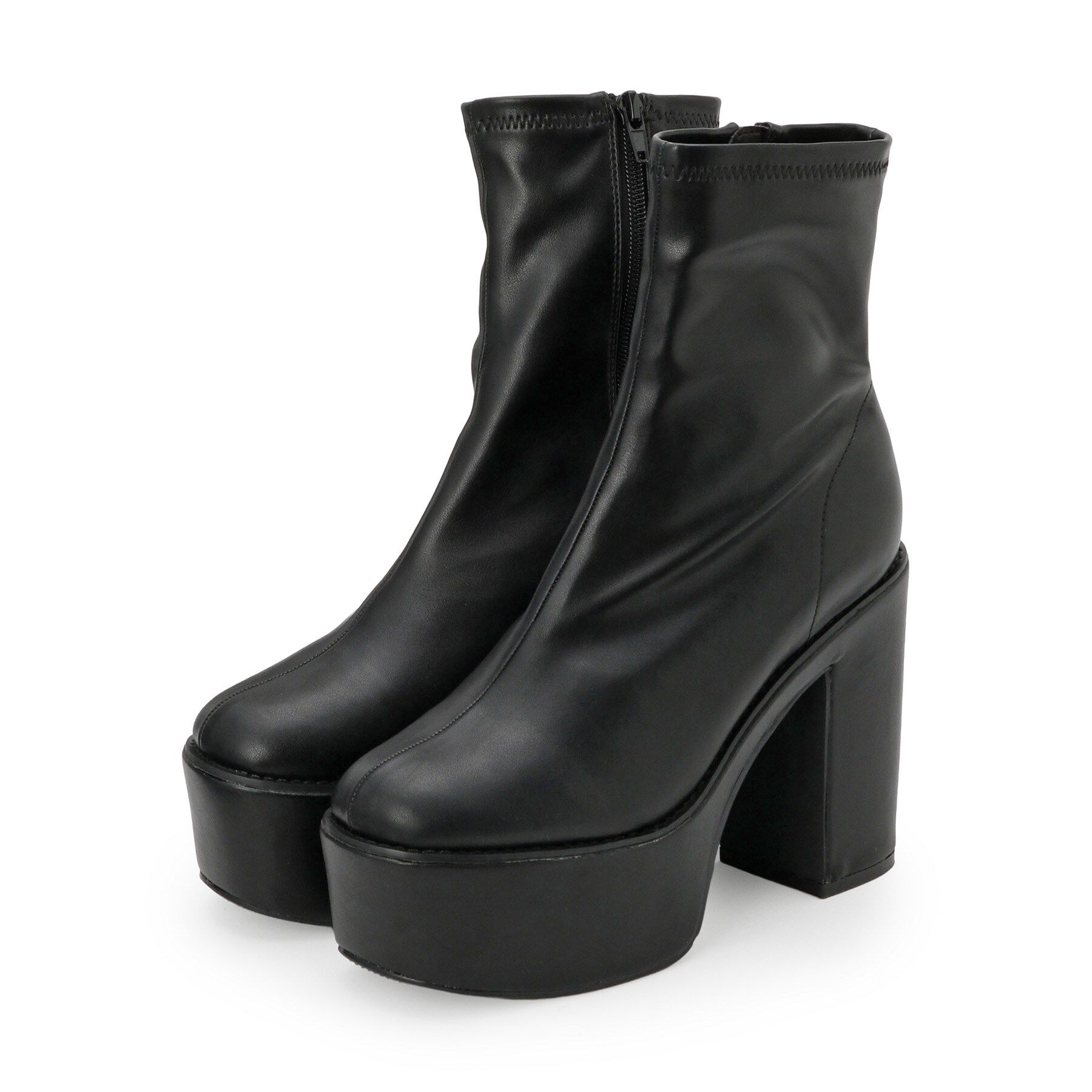 csT&P「厚底シンプルブーツ」|ショートブーツ|