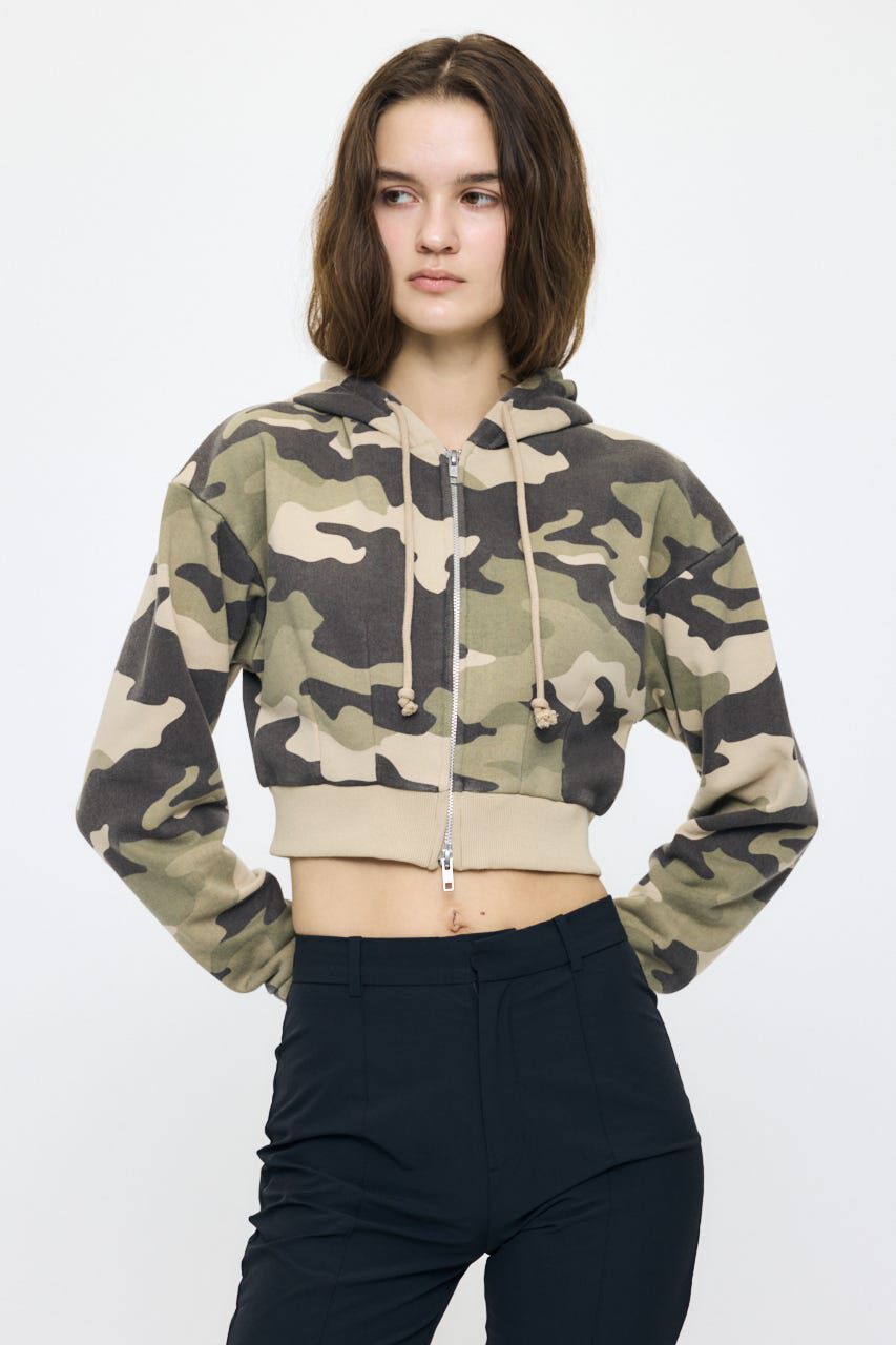 MOUSSY「CORSET ZIP フーディー」|パーカー|