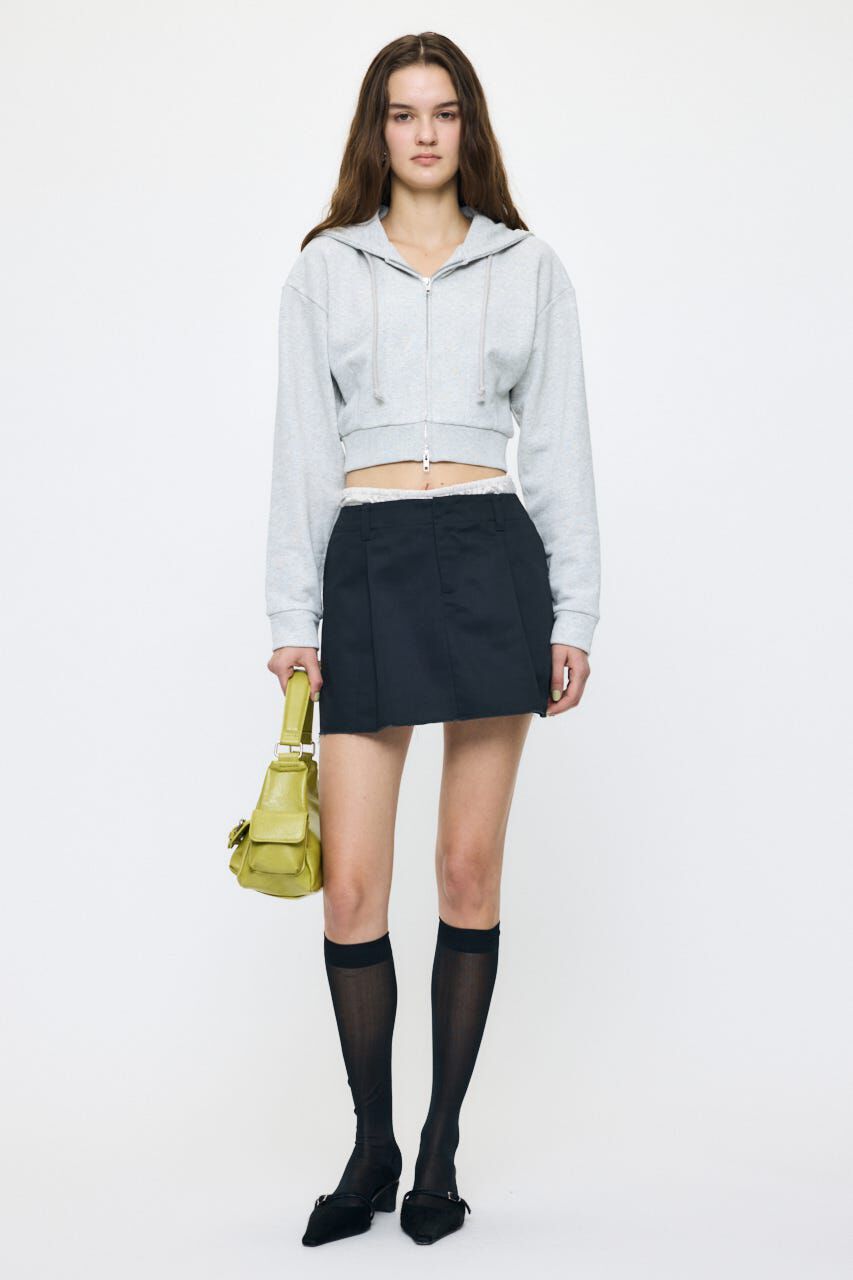 MOUSSY「CORSET ZIP フーディー」|パーカー|