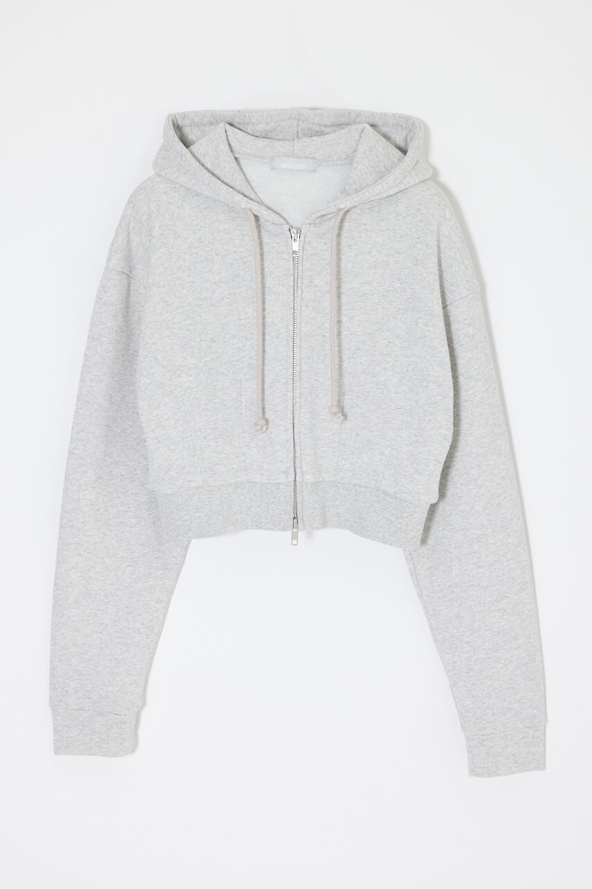 MOUSSY「CORSET ZIP フーディー」|パーカー|