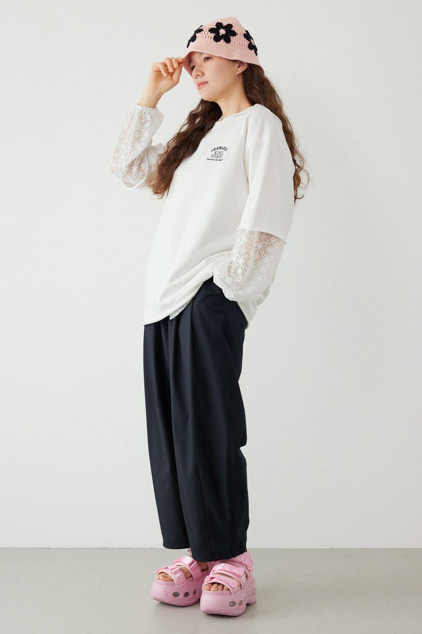 RODEO CROWNS「ミニ裏毛ハーフスリーブトップス」|Tシャツ・カットソー|