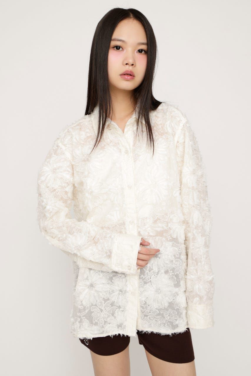 SLY「LOOSE LACE シャツ」|シャツ・ブラウス|IVOY3