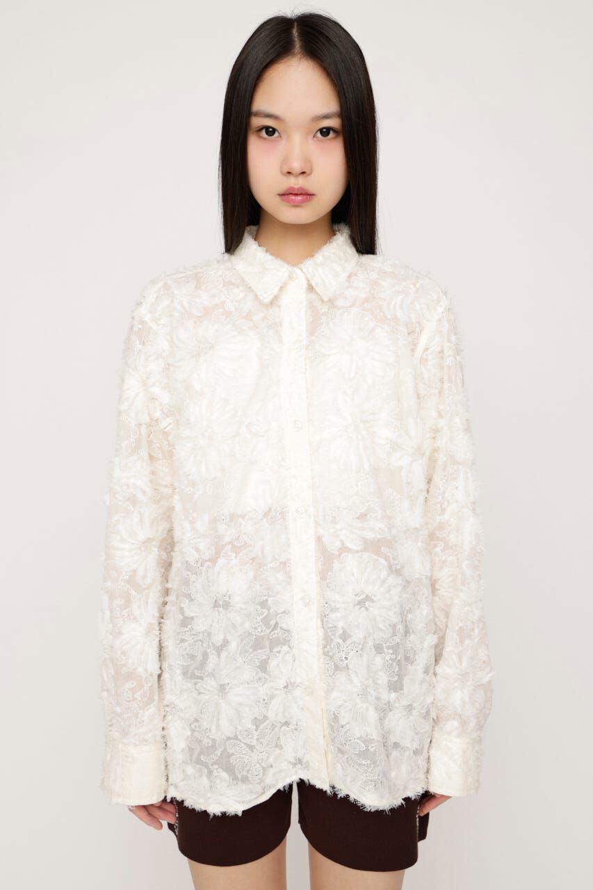 SLY「LOOSE LACE シャツ」|シャツ・ブラウス|