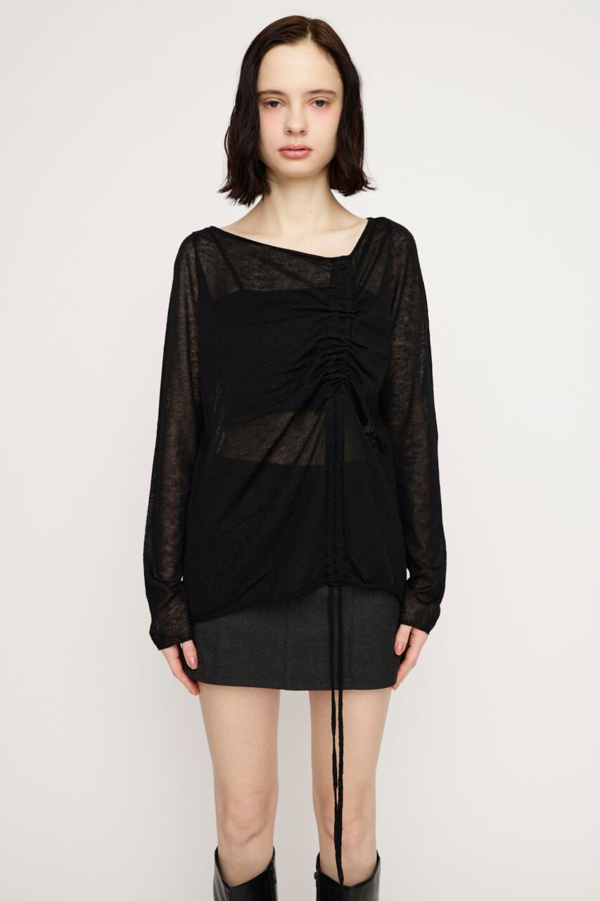 SLY「SHEER KNIT トップス」|ニット・セーター|