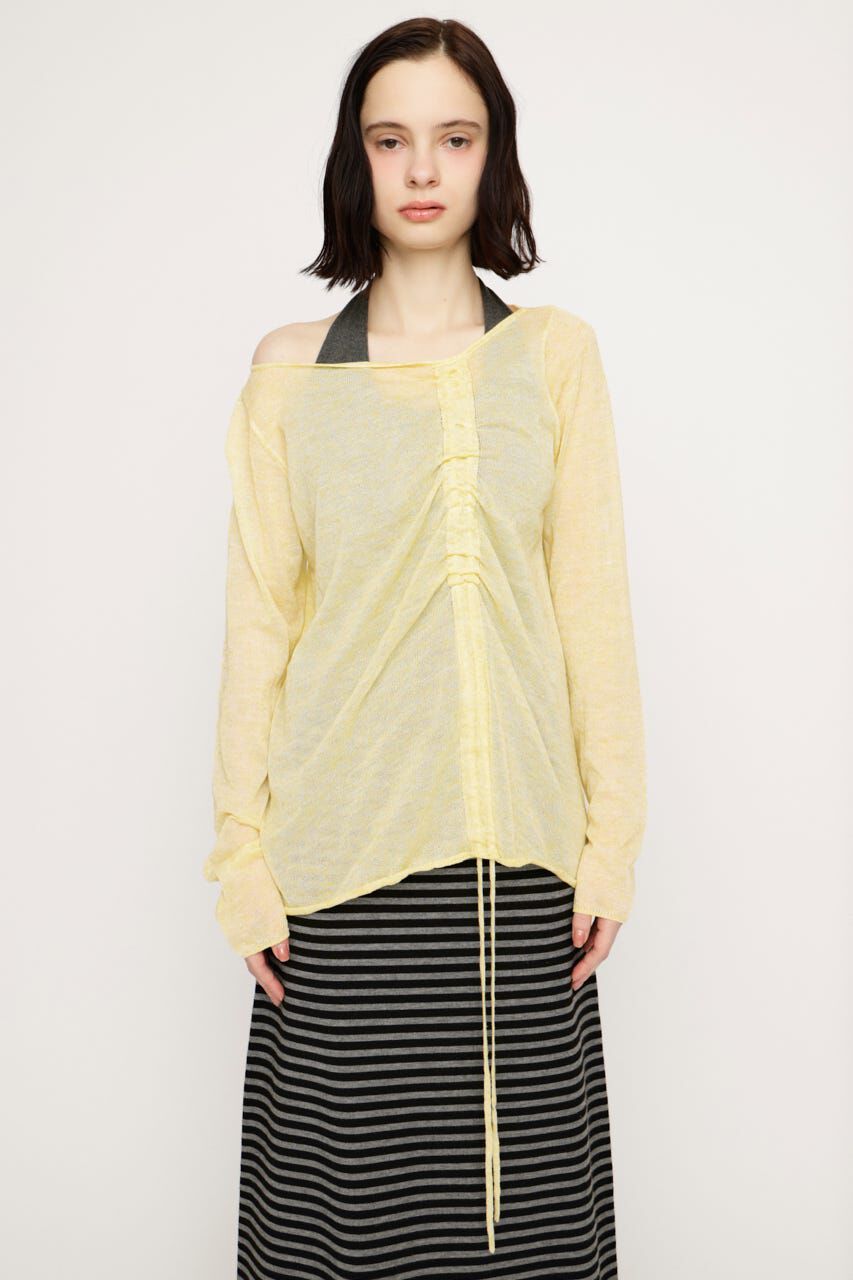 SLY「SHEER KNIT トップス」|ニット・セーター|