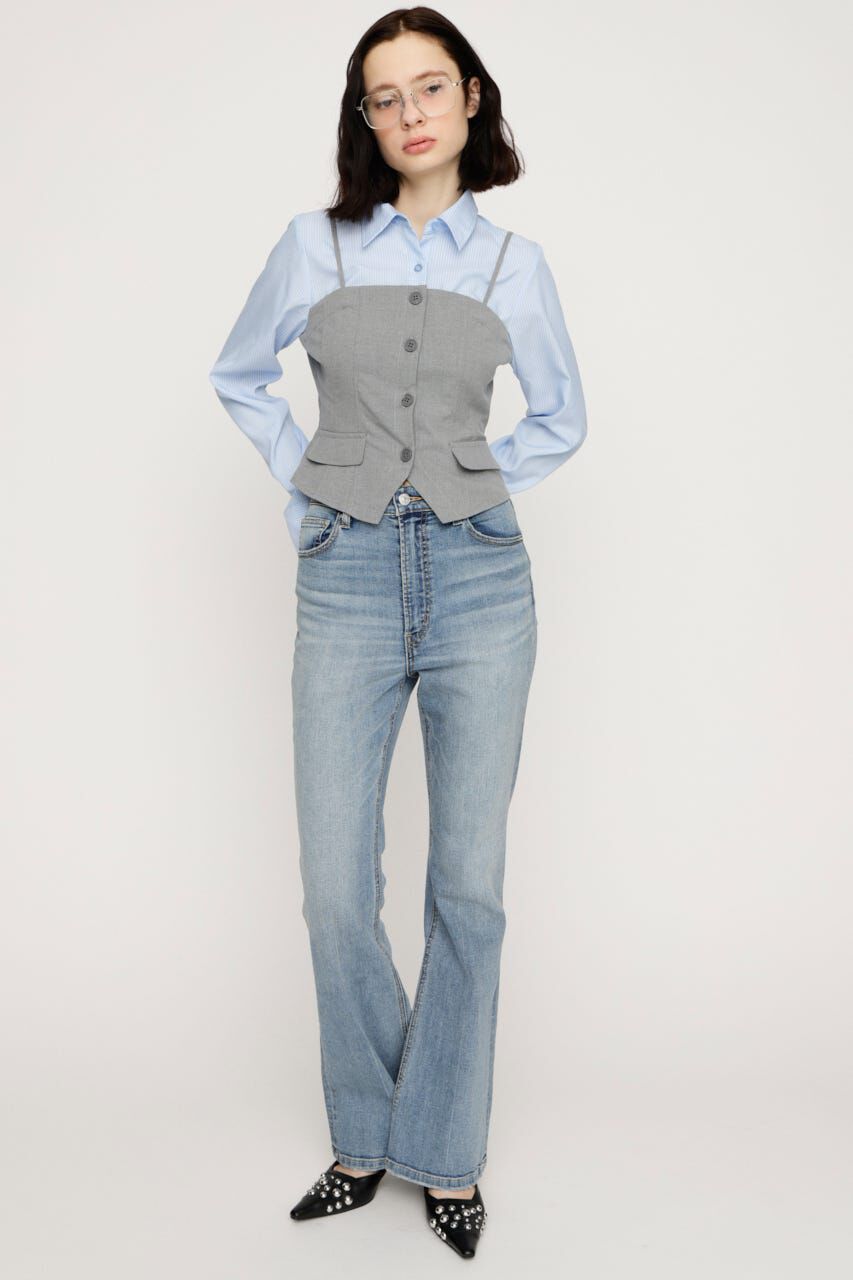 SLY「BUSTIER LAYERED LIKE SH トップス」|シャツ・ブラウス|