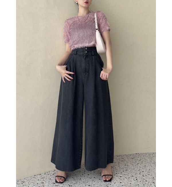 dazzlin「コンパクトシャギーリボンカットプルオーバー」|Tシャツ・カットソー|