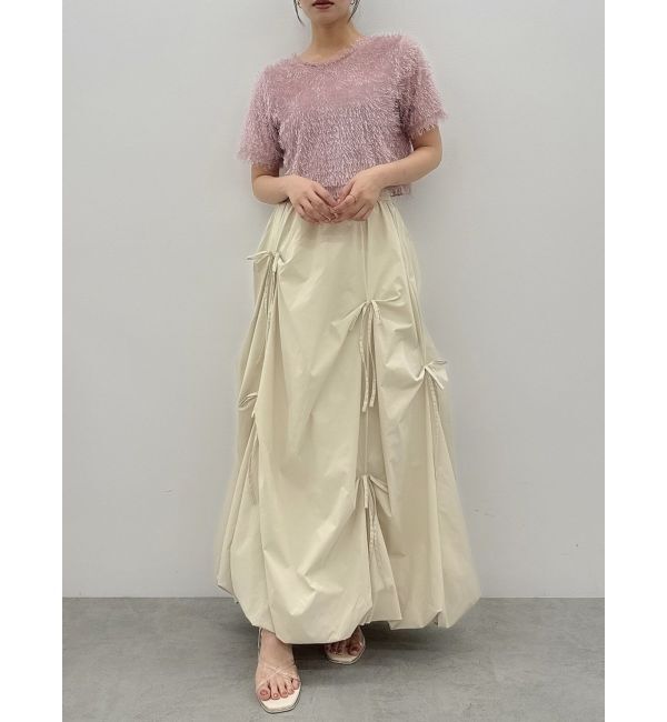 dazzlin「コンパクトシャギーリボンカットプルオーバー」|Tシャツ・カットソー|