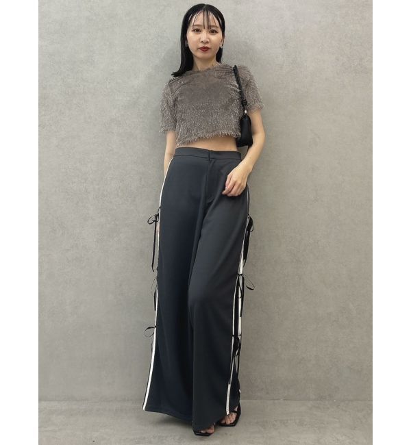 dazzlin「コンパクトシャギーリボンカットプルオーバー」|Tシャツ・カットソー|