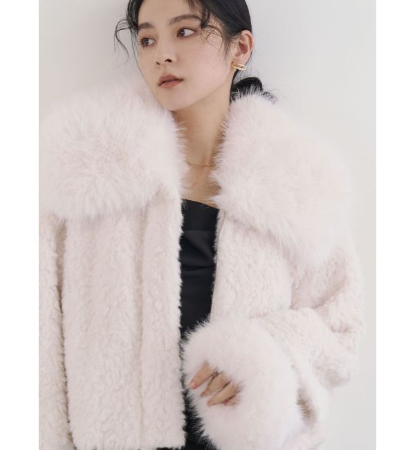 LAGUNAMOON「ビッグカラーエコファージャケット」|その他|