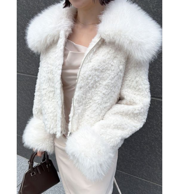 LAGUNAMOON「ビッグカラーエコファージャケット」|その他|