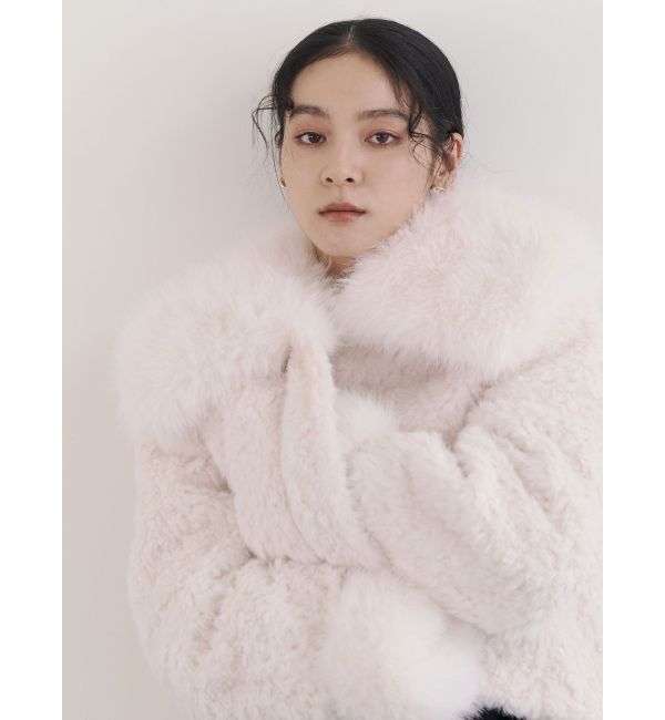 LAGUNAMOON「ビッグカラーエコファージャケット」|その他|