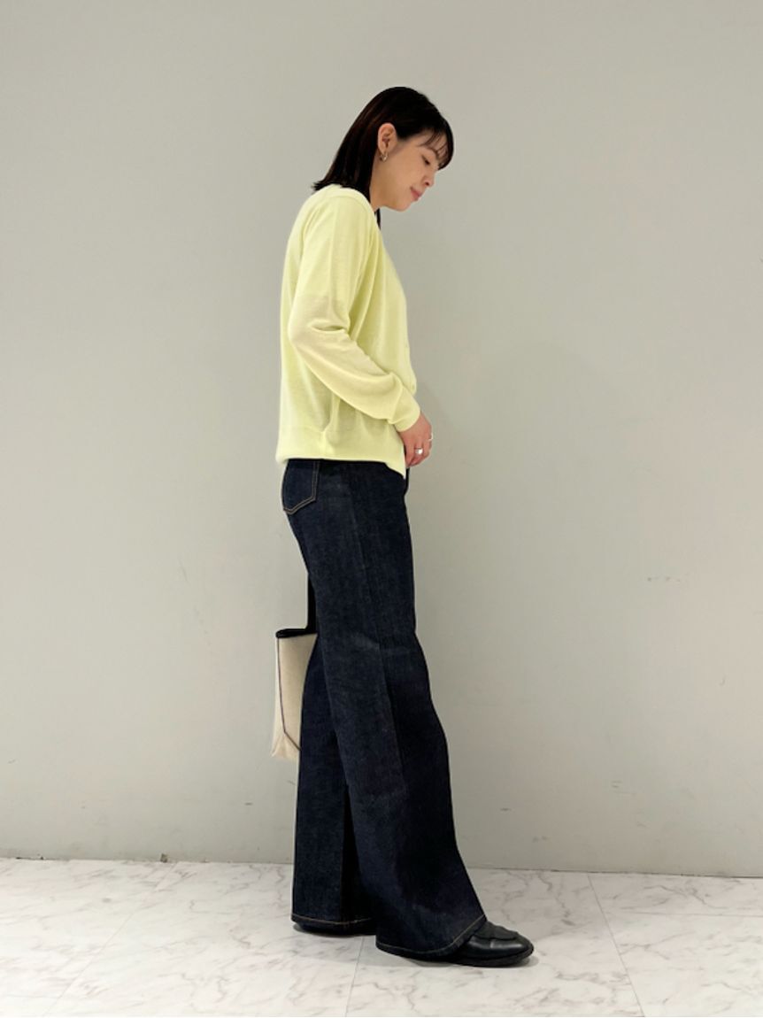Mila Owen「セルビッチワイドストレートデニムパンツ【ウォッシャブル】」|デニム|