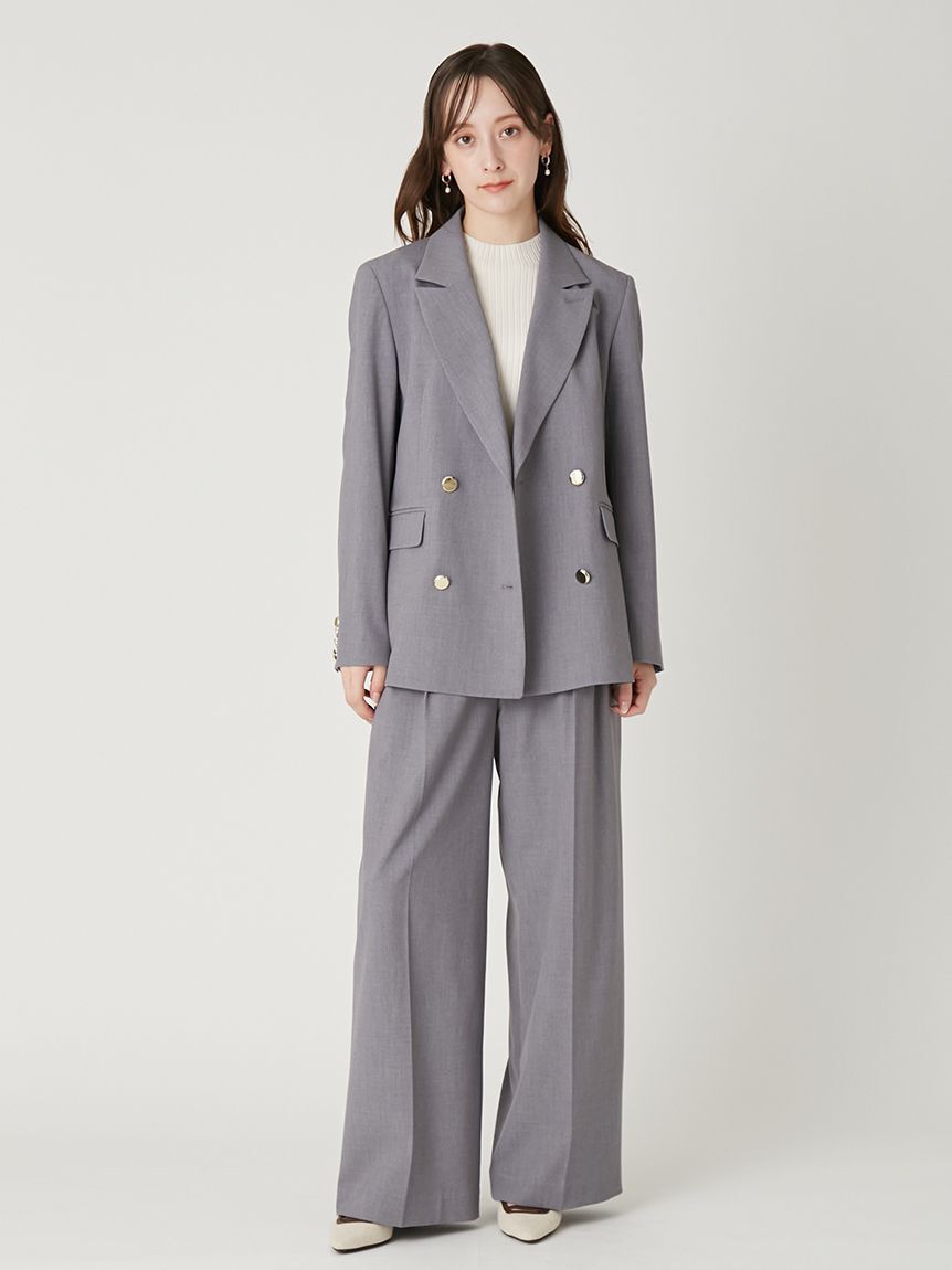 FRAY I.D「ダブルブレストシンプルジャケット／ウォッシャブル」|テーラードジャケット|