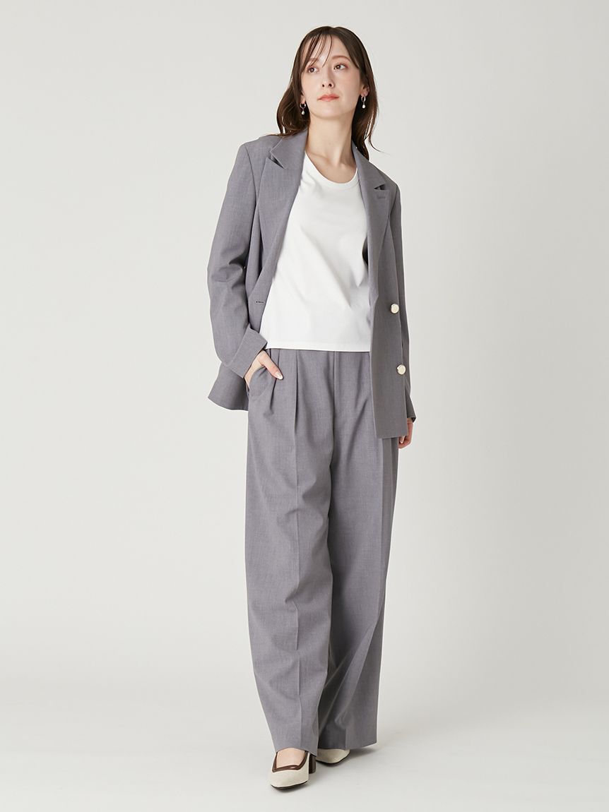 FRAY I.D「ダブルブレストシンプルジャケット／ウォッシャブル」|テーラードジャケット|