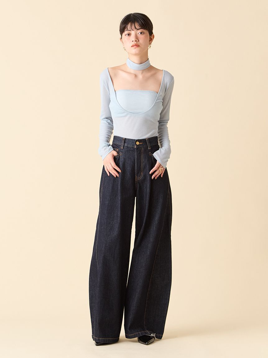 LILY BROWN Lingerie「【LILY BROWN Lingerie】バンドゥ付き2wayボディスーツ」|インナー|