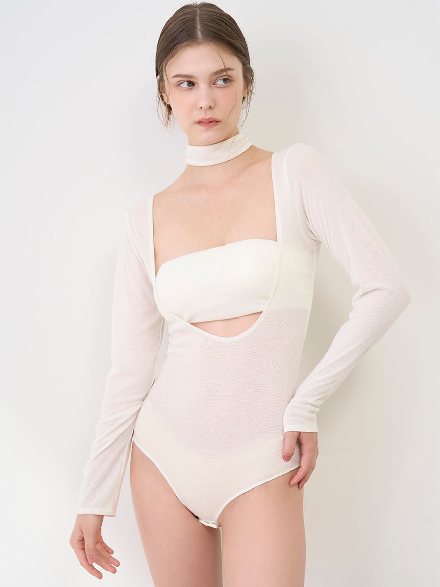 LILY BROWN Lingerie「【LILY BROWN Lingerie】バンドゥ付き2wayボディスーツ」|インナー|