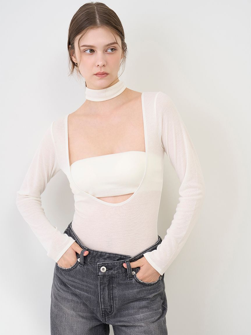 LILY BROWN Lingerie「【LILY BROWN Lingerie】バンドゥ付き2wayボディスーツ」|インナー|