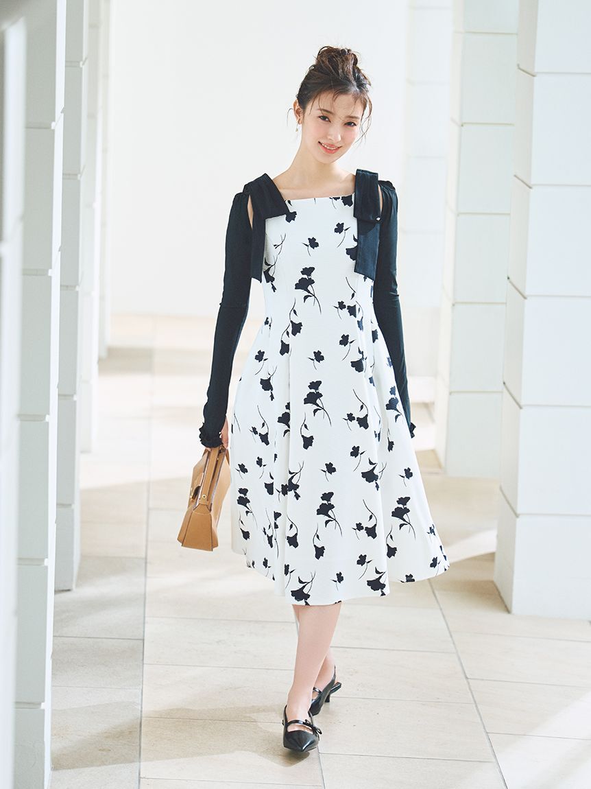 CELFORD「【多機能素材】ラッシュガードショルダーリボンワンピース」|ワンピース|