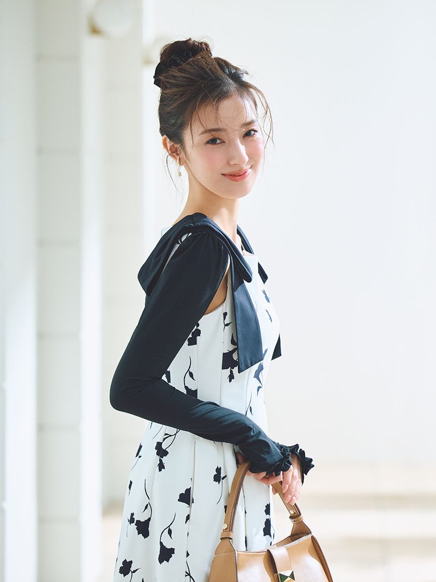 CELFORD「【多機能素材】ラッシュガードショルダーリボンワンピース」|ワンピース|