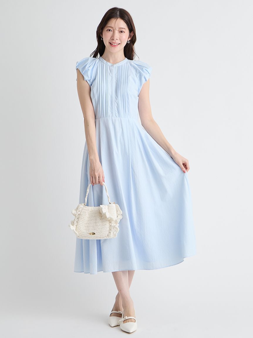 CELFORD「【洗える】バルーンスリーブシャツワンピース」|ワンピース|