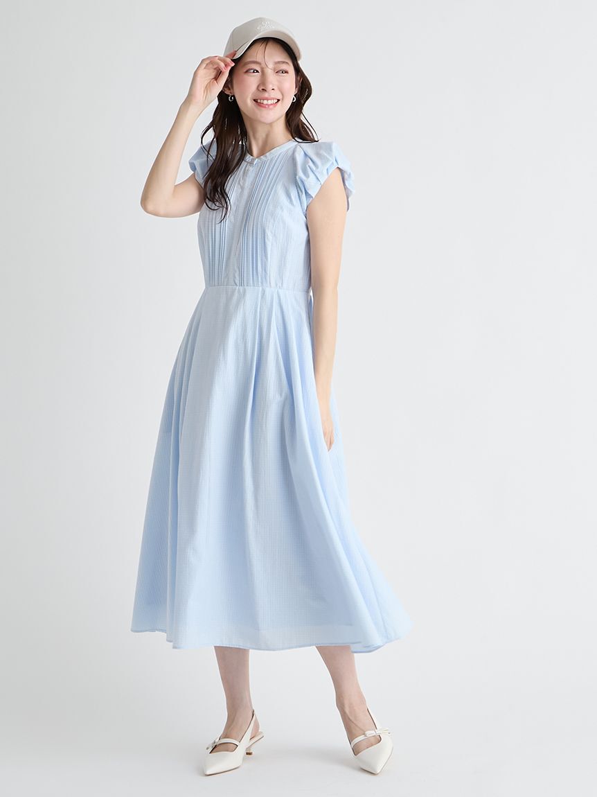 CELFORD「【洗える】バルーンスリーブシャツワンピース」|ワンピース|