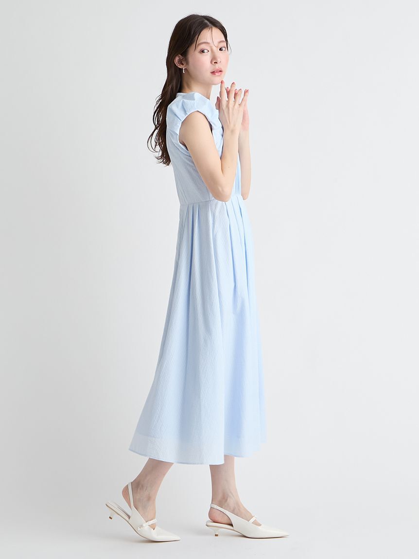 CELFORD「【洗える】バルーンスリーブシャツワンピース」|ワンピース|