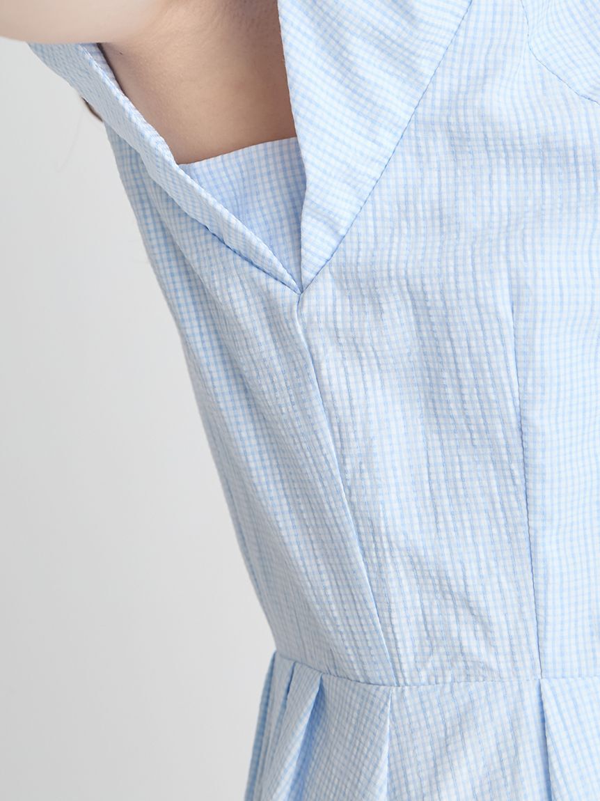 CELFORD「【洗える】バルーンスリーブシャツワンピース」|ワンピース|