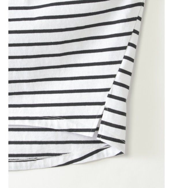 ikka kids「【親子おそろい】袖リボンボーダードルマンプルオーバー（120~160cm）」|Tシャツ・カットソー|