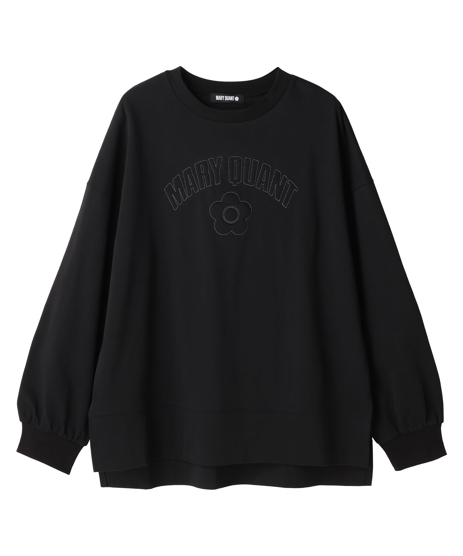 MARY QUANT「キルトロゴ プルオーバー」|プルオーバー|ブラック