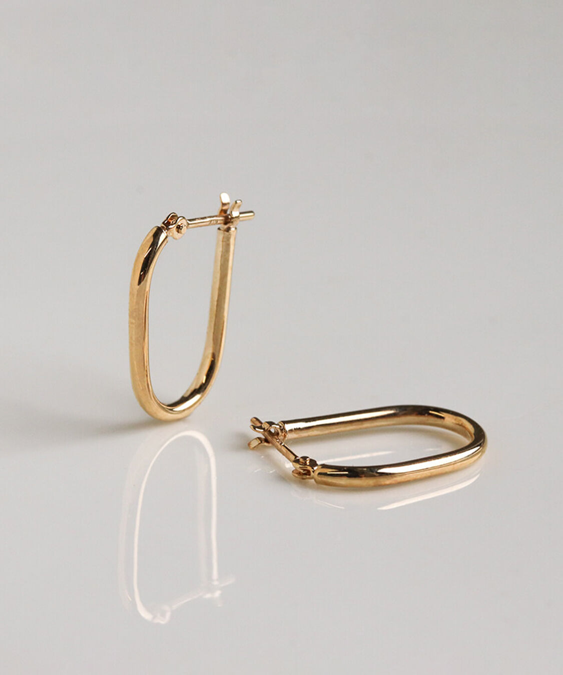  「ゴールド スナップ フープ ピアス | K10YG」|ピアス|