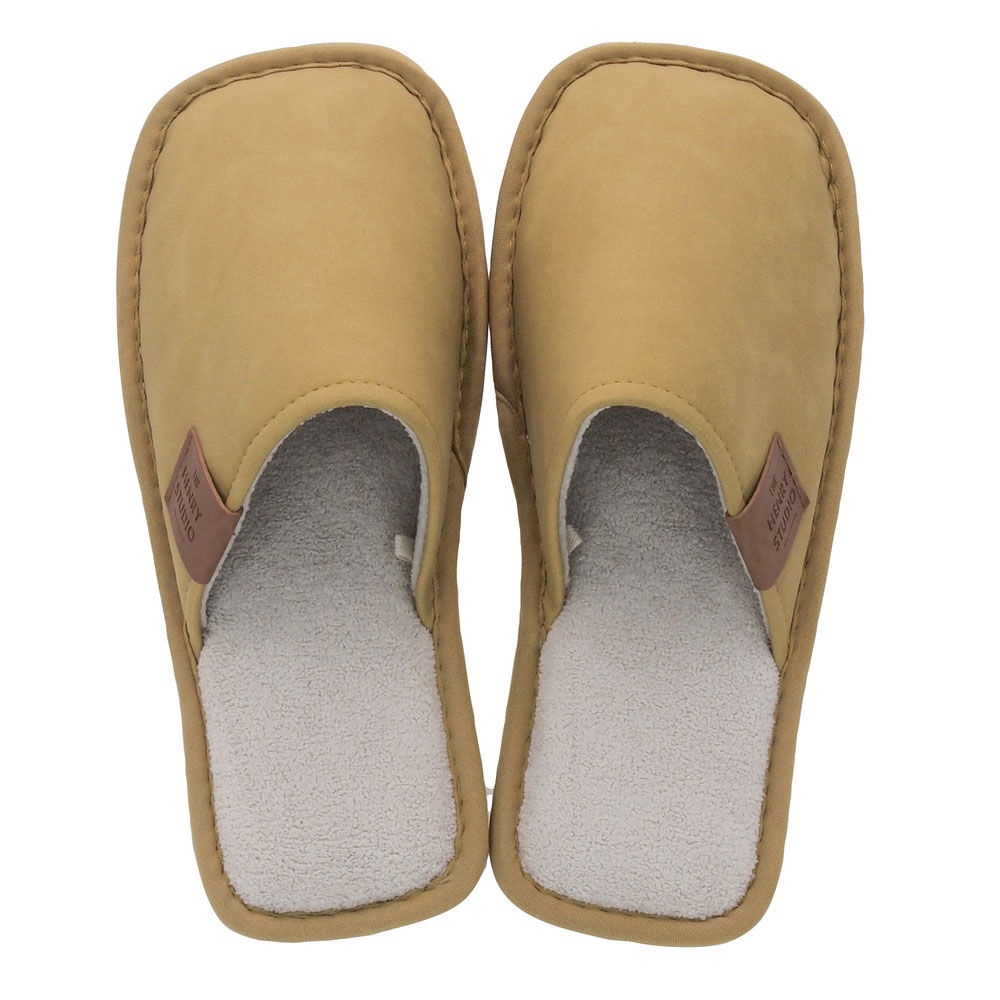 BACKYARD FAMILY「ヘンリースタジオ スリッパ 通販 ルームシューズ ルームスリッパ ルームサンダル 室内履き」|ルームシューズ|イエロー1