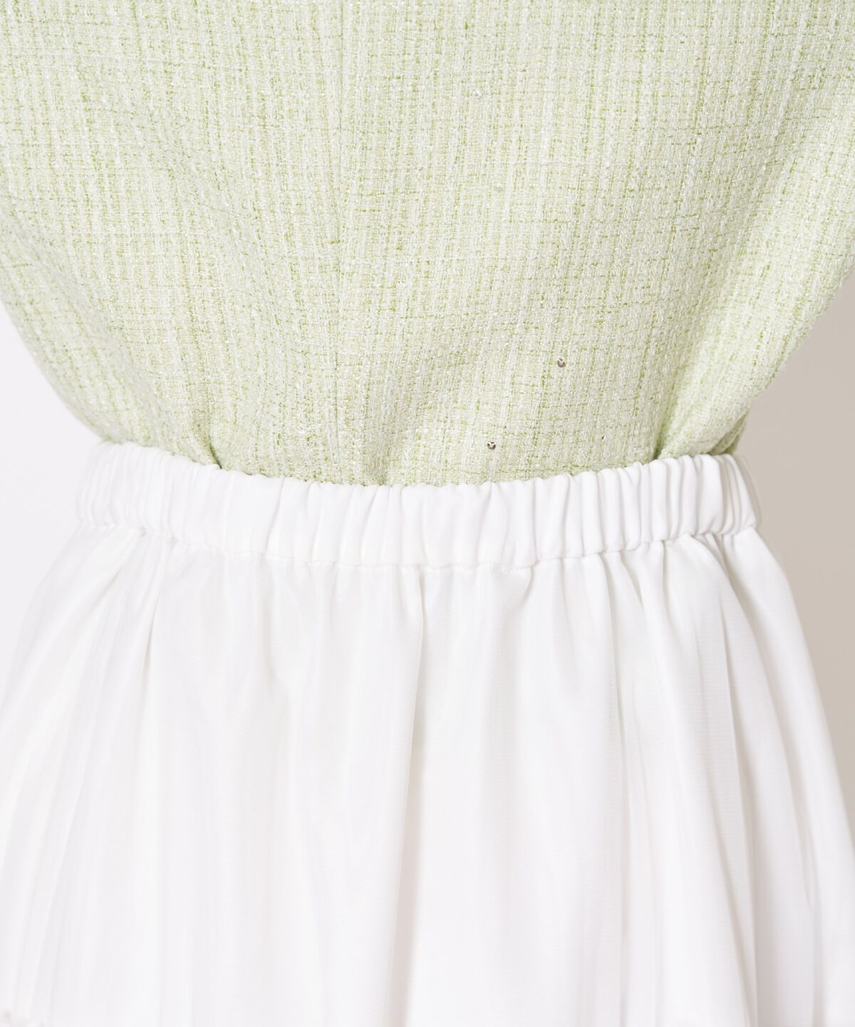 アンドクチュール「ティアードチュールスカート」|フレア|