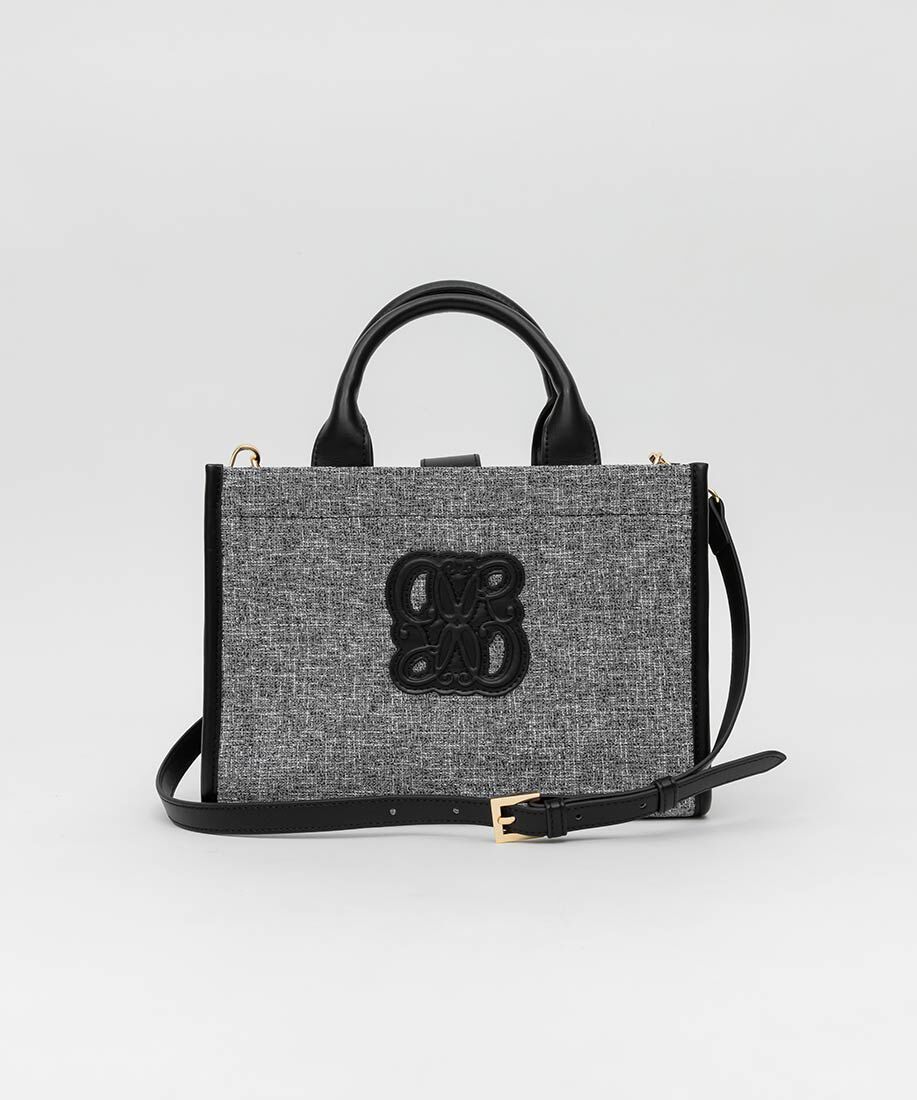  「2WAY  サマーツイードモノグラムデザイントートバッグ」|トートバッグ|