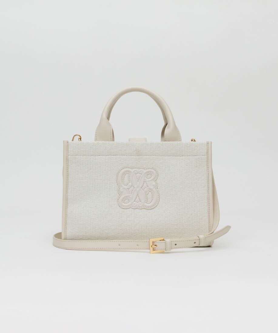  「2WAY  サマーツイードモノグラムデザイントートバッグ」|トートバッグ|