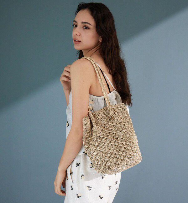 UNITED ARROWS green label relaxing「メタリックヤーンレーシー トートバッグ / ショルダーバッグ」|ショルダー・メッセンジャー|