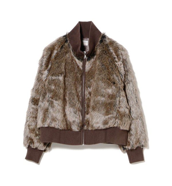 Ray BEAMS 「【別注】PENNEY&rsquo;S / ファー ジャケット」|ブルゾン・スタジャン|BROWN*BLACK