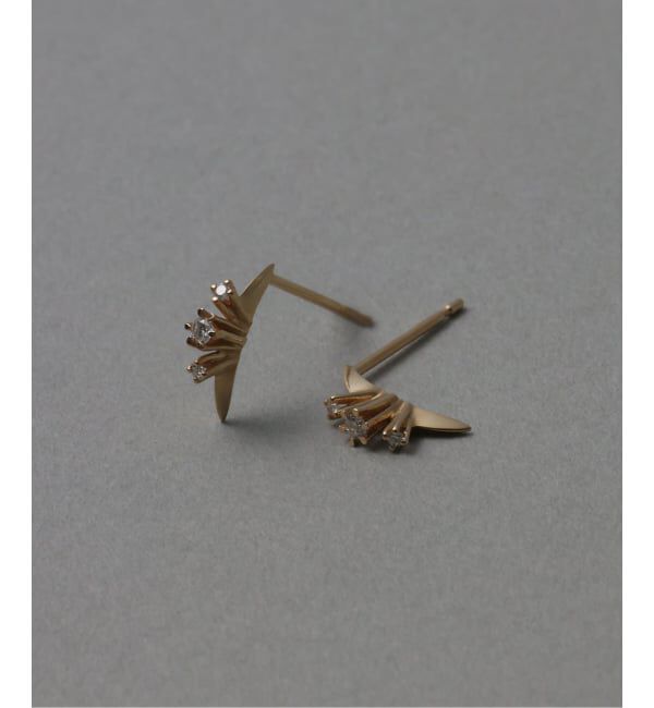 Lilas by Spick&Span「レイディアルダイヤピアス K10（両耳）」|ピアス|