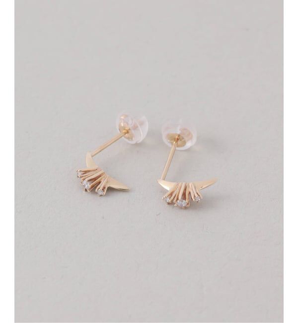 Lilas by Spick&Span「レイディアルダイヤピアス K10（両耳）」|ピアス|