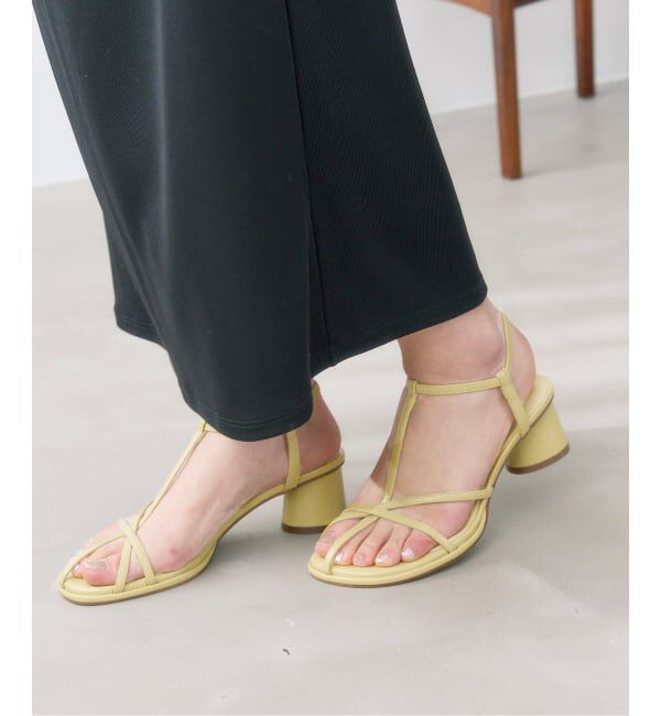  「《予約》5cmオブリークナローストラップサンダル」|サンダル|