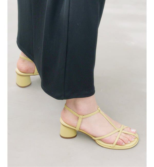  「《予約》5cmオブリークナローストラップサンダル」|サンダル|