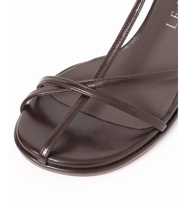  「《予約》5cmオブリークナローストラップサンダル」|サンダル|