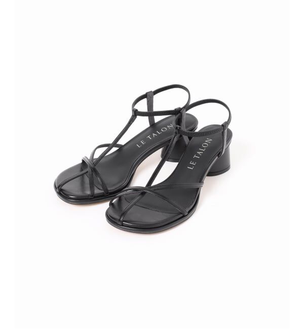  「《予約》5cmオブリークナローストラップサンダル」|サンダル|